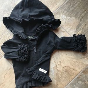 Sew sassy black icing hoodie